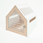 Modern Indoor Dog Crate - White Plywood & Acrylic Door | 58 × 58 × 63 cm