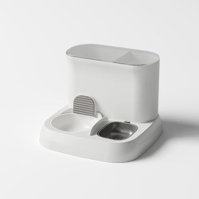 Andala Pets Automatic Feeding Water Dispenser Grey