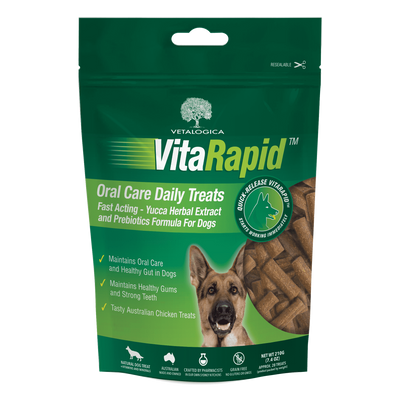 Vetalogica Vitarapid Oral Care Daily Treats For Dogs 210g