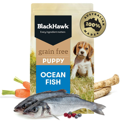 Black Hawk Grain Free Ocean Fish Puppy Dog Food 15kg