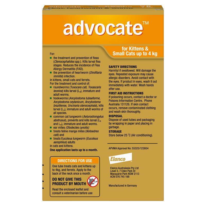 Advocate Cat  0-4kg Small Cats & Kittens 6pk