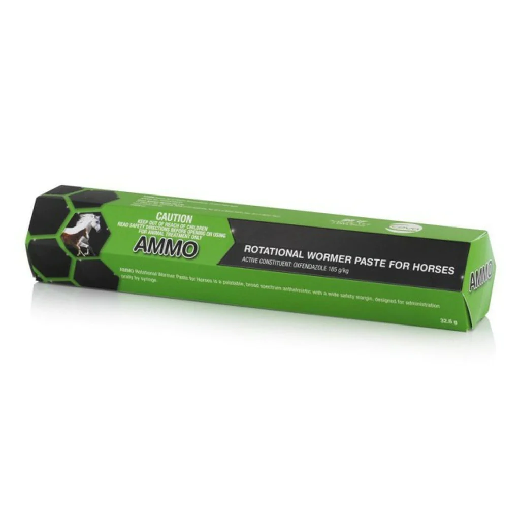 AMMO Rotational Wormer Paste for Horses (Green) 32.6g