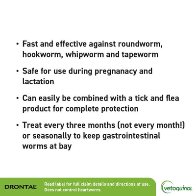 Drontal Allwormer Tablets For Dogs 6 Pack