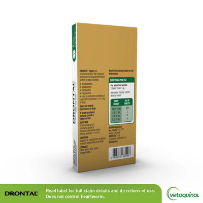 Drontal Bay-O-Pet Small Dogs & Puppies X 4 Tabs