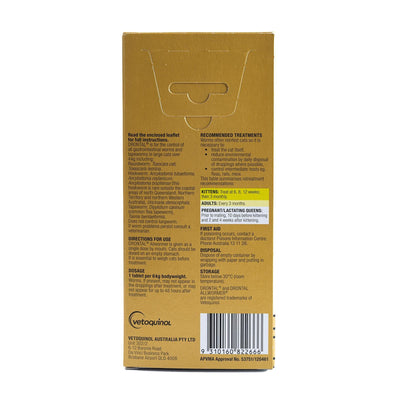 Drontal Allwormer Ellipsoid Cat 4kg 2 Pack