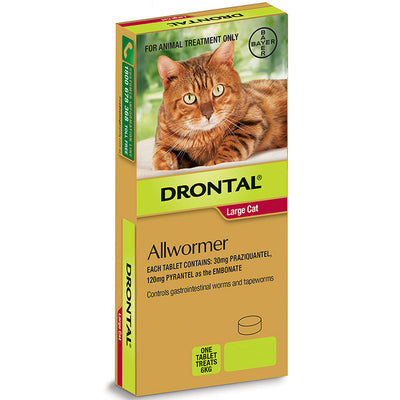 DRONTAL CAT ELLIPSOID 6KG X 2 TABS