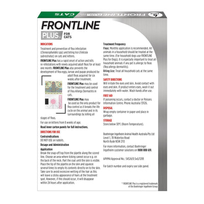 Frontline Plus Cat Top Spot 6pk