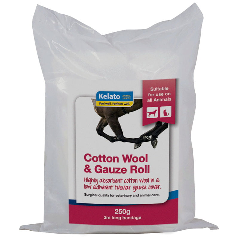 Kelato Cotton Wool & Gauze Roll for First Aid Kit & Wound Management