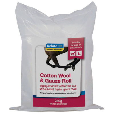 Kelato Cotton Wool & Gauze Roll for First Aid Kit & Wound Management