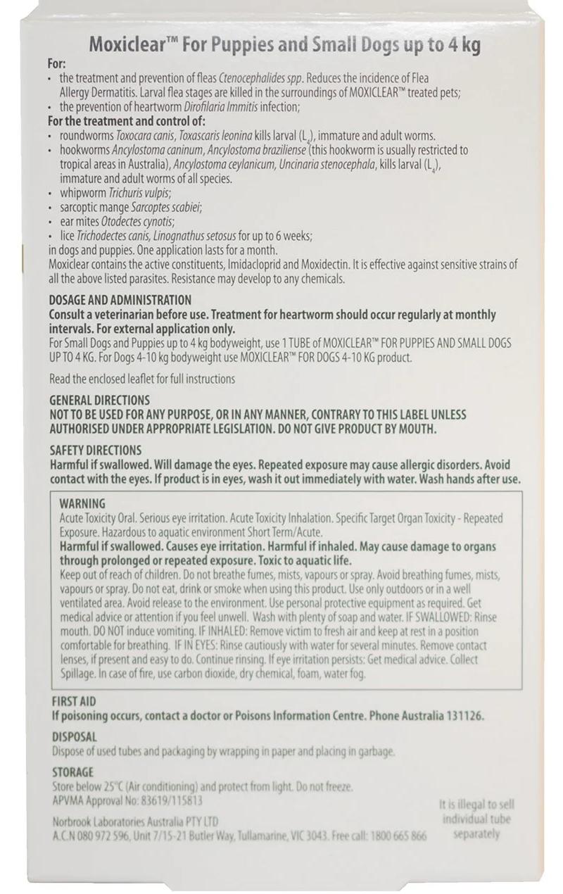 Advocate For Dogs Up To 4kg (Small Dogs/Pups) Green 3 Pack