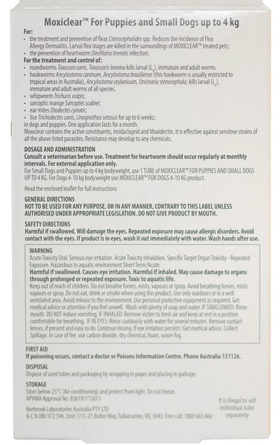 Advocate For Dogs Up To 4kg (Small Dogs/Pups) Green 3 Pack