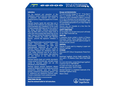 Nexgard Spectra Chews For Medium Dogs 7.6-15kg - 3pk