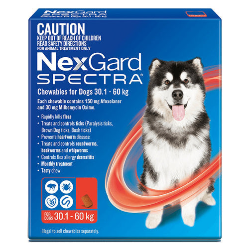 Nexgard Spectra For Dogs 30.1-60kg 6pk