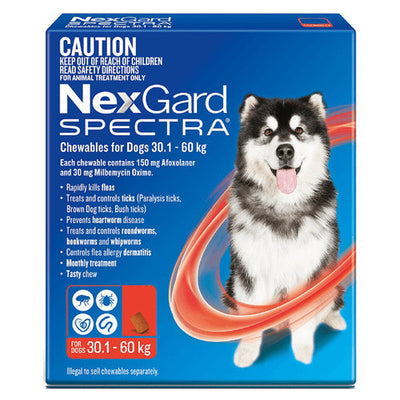 Nexgard Spectra For Dogs 30.1-60kg 6pk