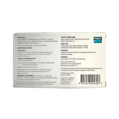 Paragard Allwormer Cat 0-5kg 100pk