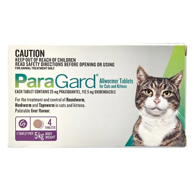 Paragard Allwormer Cat 0-5kg 4pk