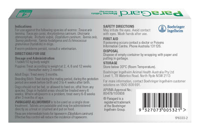 Paragard Dog Allwormer  5-10kg 4pk