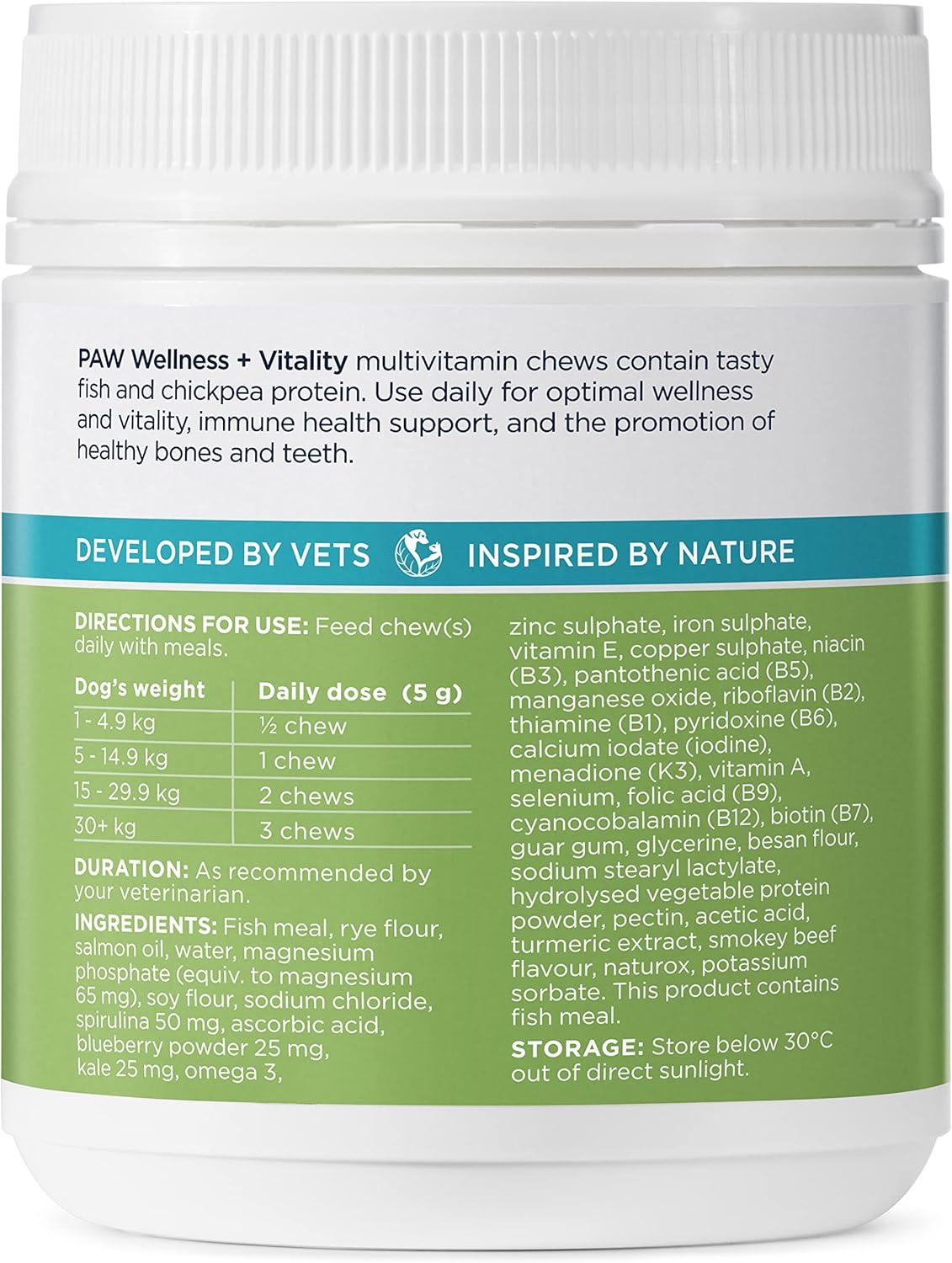 Paw Wellness & Vitality Multivitamin Chews 300g