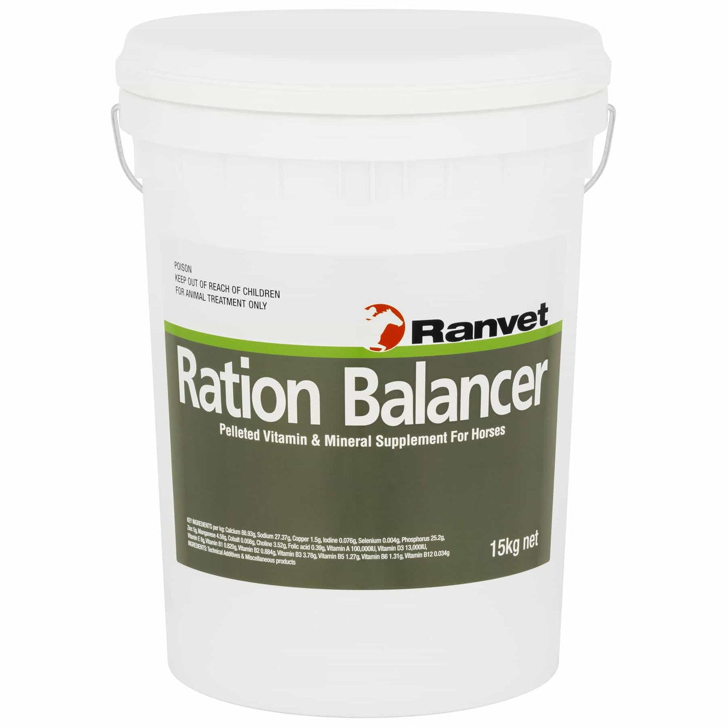 Ranvet Ration Balancer Pellet Horses Vitamin & Mineral Supplement 15kg