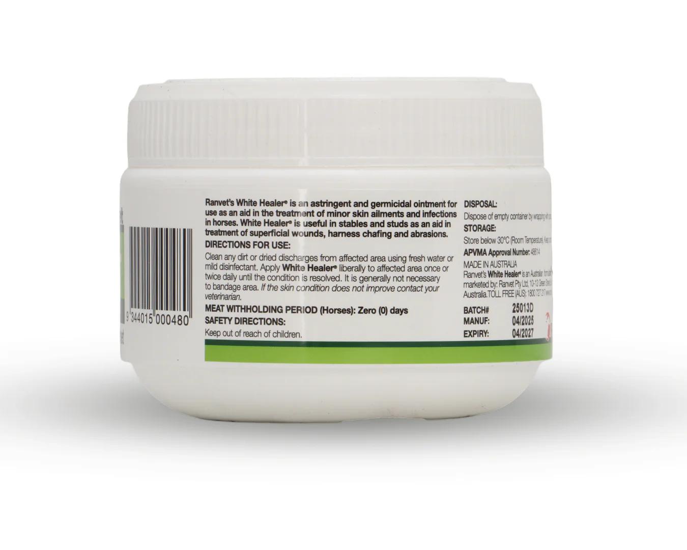 Ranvet White Healer Horses Antiseptic Treatment Cream 500g