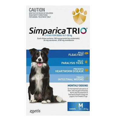 SIMPARICA TRIO 10.1-20KG  6 PACK