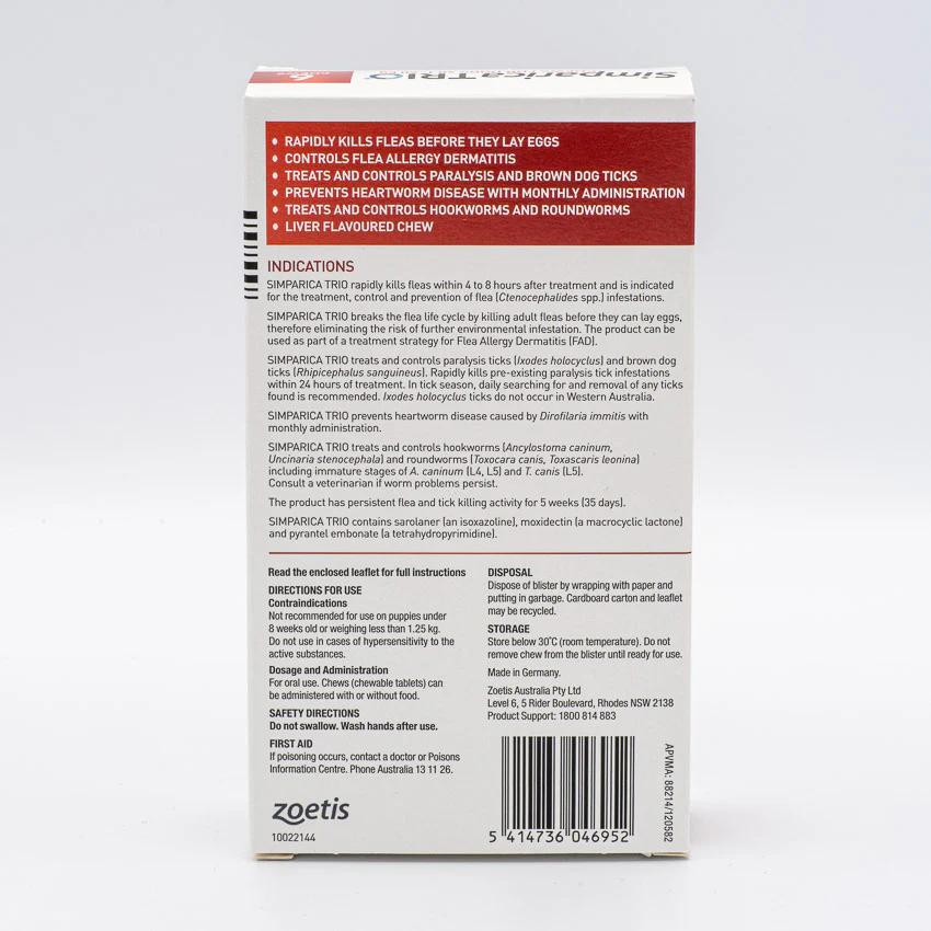 Simparica Trio 40.1-60kg  6 Pack