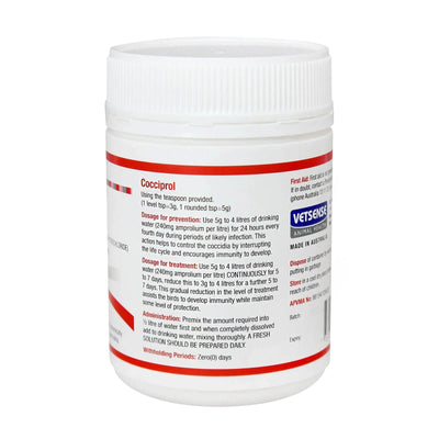 Vetsense Cocciprol Coccidiosis Treatment For Chickens 100g
