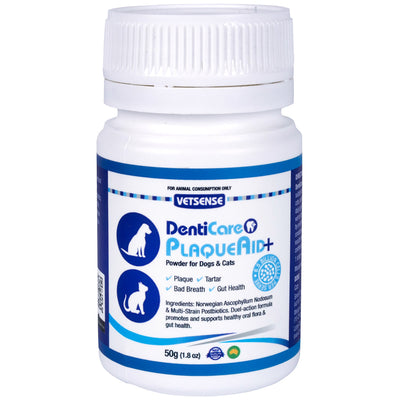 Vetsense Denticare Plaqueaid+ Powder For Dogs & Cats 50g