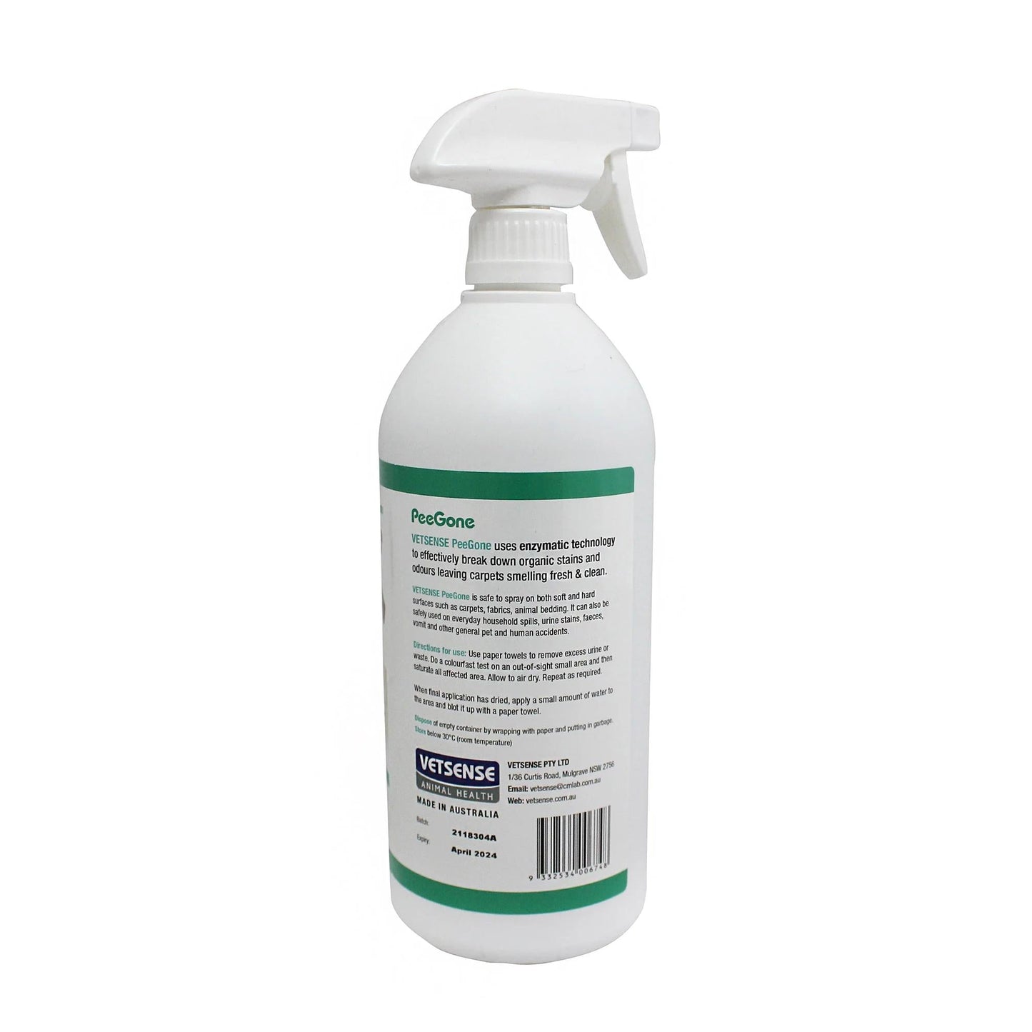 Vetsense Peegone Non Toxic Stains & Odours 200ml