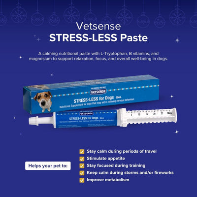 Vetsense Stress-Less Calming Paste For Nerve Muscle Health In Dog 30g