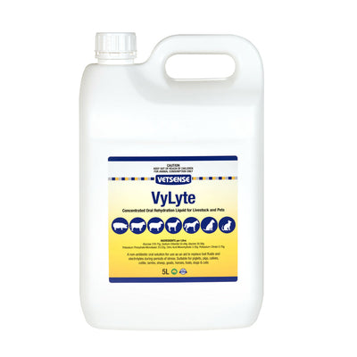 Vetsense VyLyte Concentrated Oral Rehydration Liquid for Livestock & Pets 5L