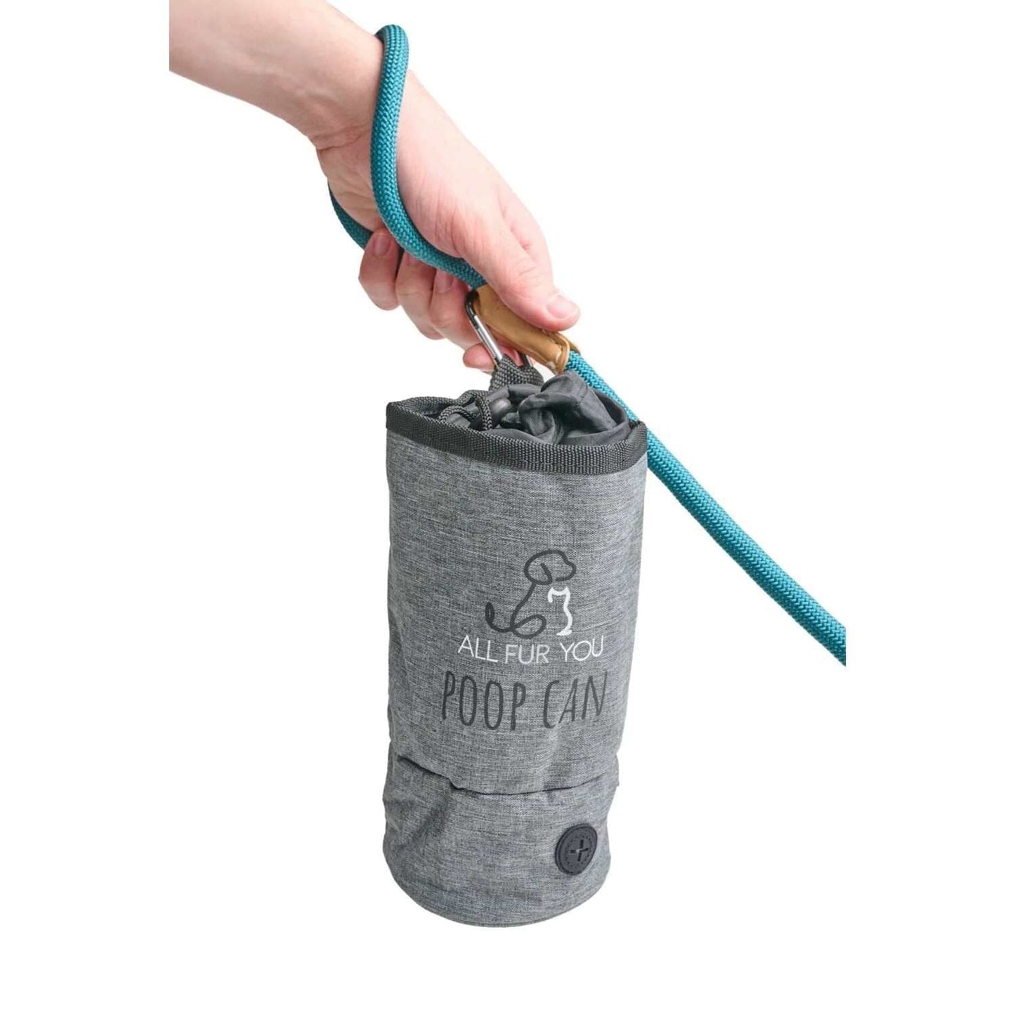 All Fur You Dog Poop Can Grey Hygienic Waste Disposal