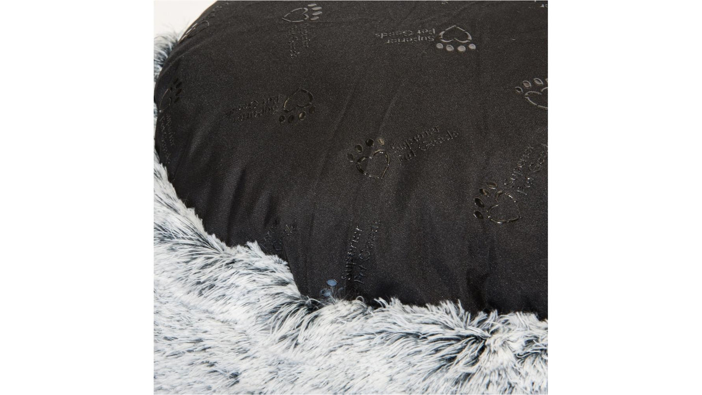 Superior Pet Goods 80X80cm Curl Up Cloud Calming Dog Bed - Grey