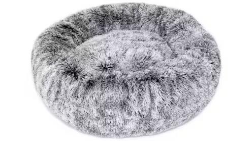 Superior Pet Goods 80x80cm Curl Up Cloud Calming Dog Bed - Grey