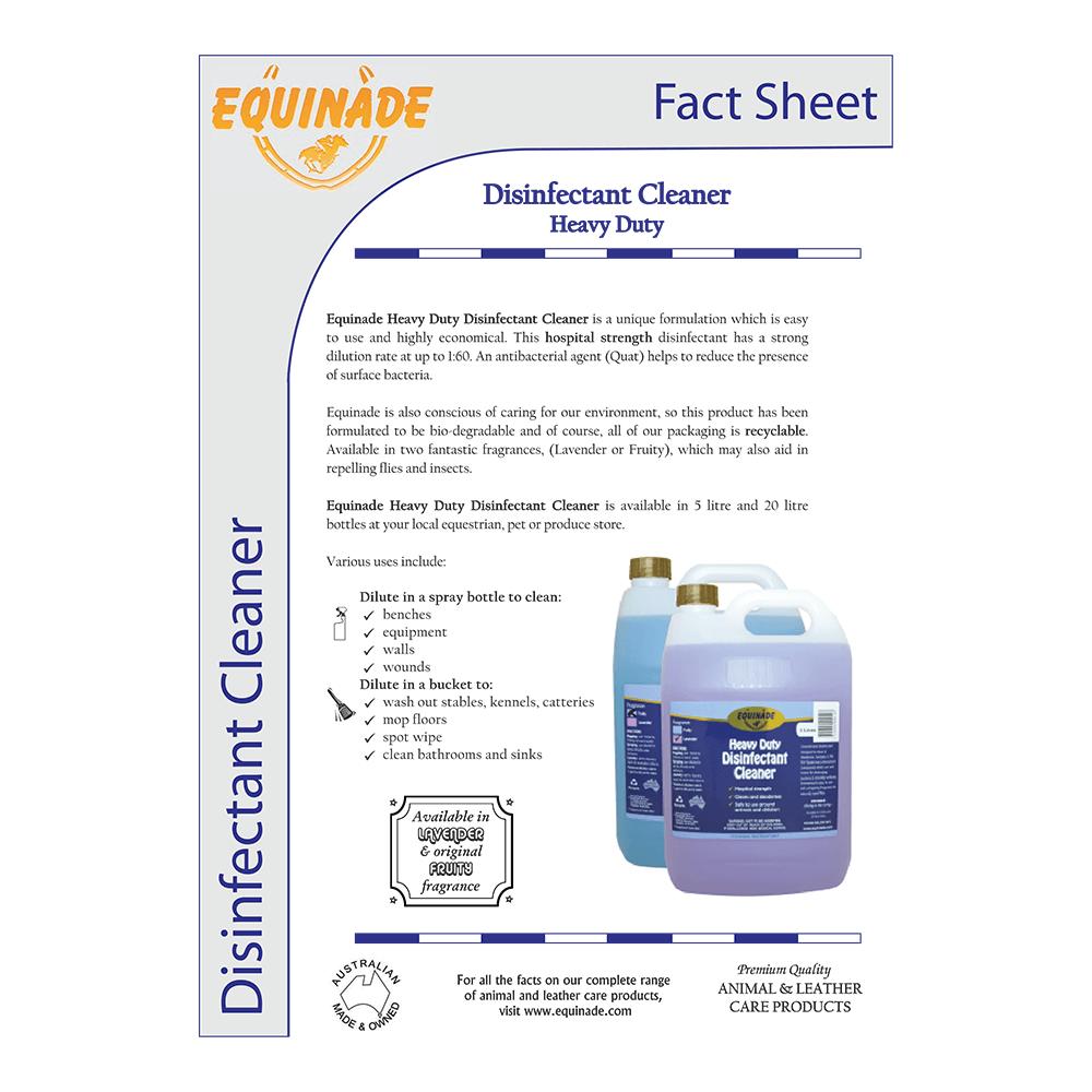 Equinade Heavy Duty Disinfectant Deodoriser Animal Safe Lavender 5L