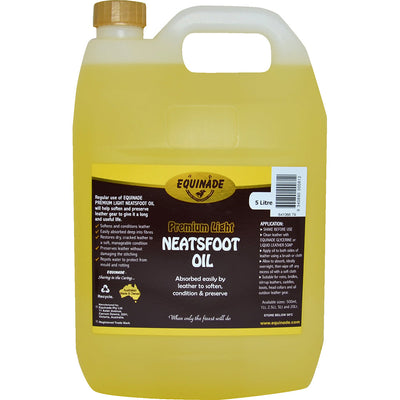 Equinade Light Neatsfoot Oil for Horse Personal Leather Care 5L