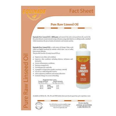 Equinade Raw Linseed Oil 500ml