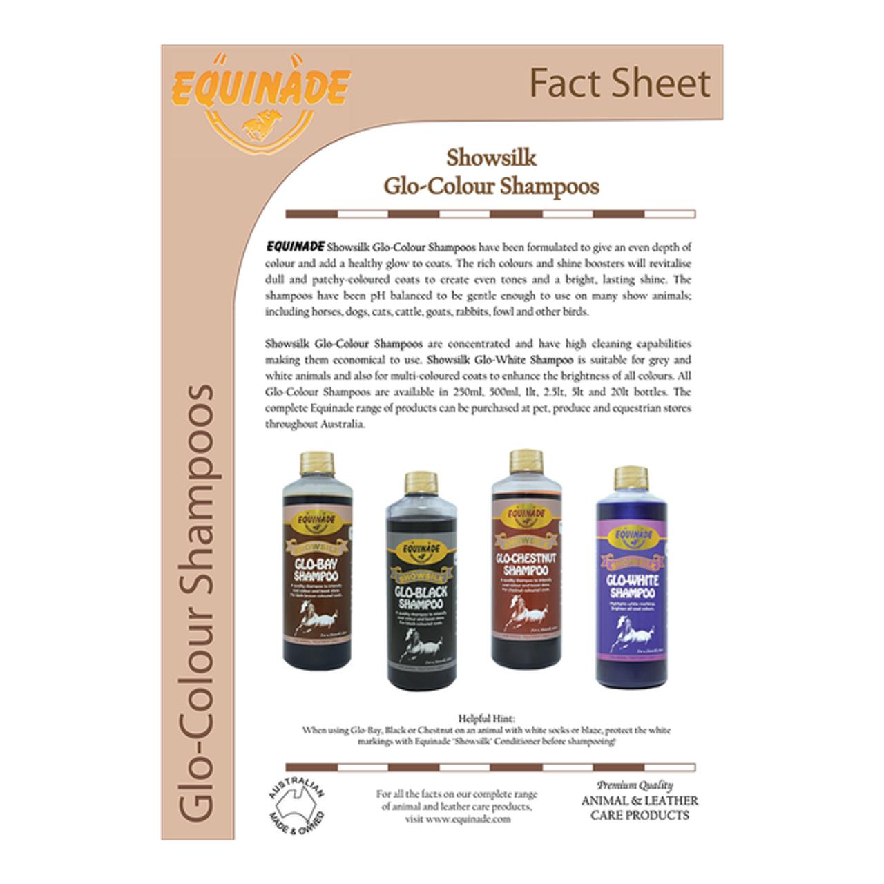 Equinade Showsilk Glo Black Shampoo 500ml