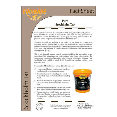 Equinade Pure Stockholm Tar Animal Antiseptic Treatment 1L