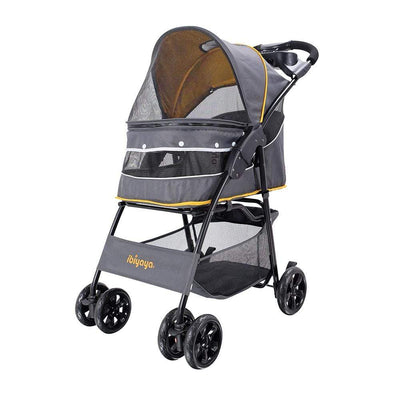 Ibiyaya Cloud 9 Pet Stroller For Cats & Dogs Up To 20kg - Mustard Yellow