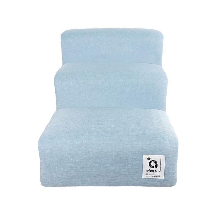 Ibiyaya Everest Practical Pet Stairs For Cats & Dogs - New Large Steps - Dusty Blue