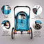 Ibiyaya Happy Pet Pram Jogger 2.0 - New And Improved W/ Bicycle Attachment - Blue