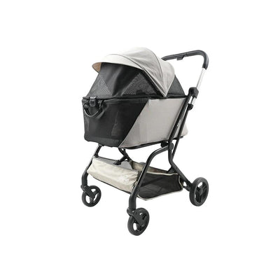 InstaCollapse Detachable Dog Stroller and Pet Car Seat Carrier Combo â€“ Taupe