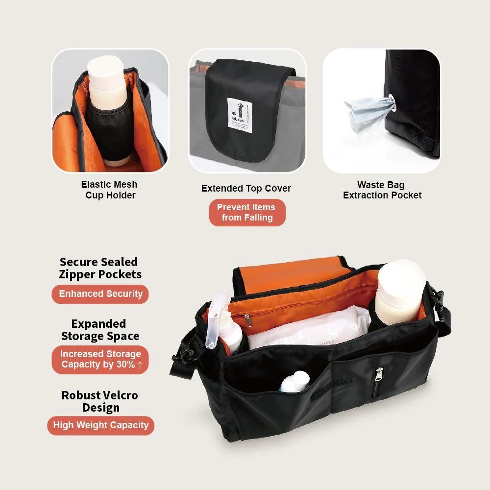 Ibiyaya Organiser For Pet Strollers - Black