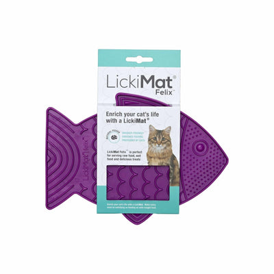 Lickimat Cat Feeder Classic Cat Feederster Purple