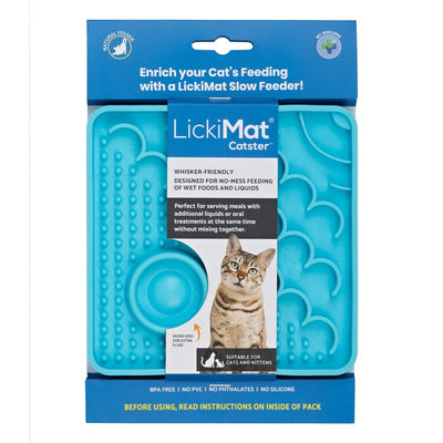 Lickimat Cat Feeder Classic Cat Feederster Turquoise