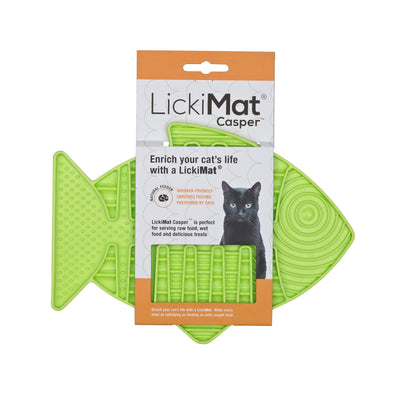 Lickimat Cat Feeder Casper Green