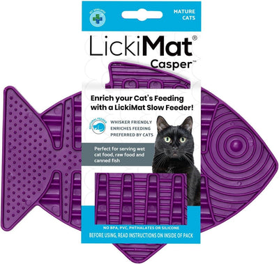 Lickimat Cat Feeder Casper Purple