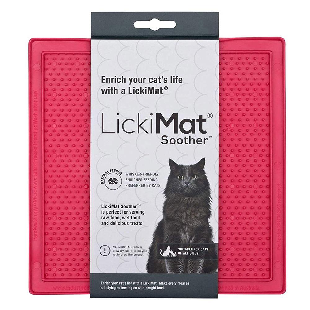 Lickimat Cat Feeder Classic Soother Pink