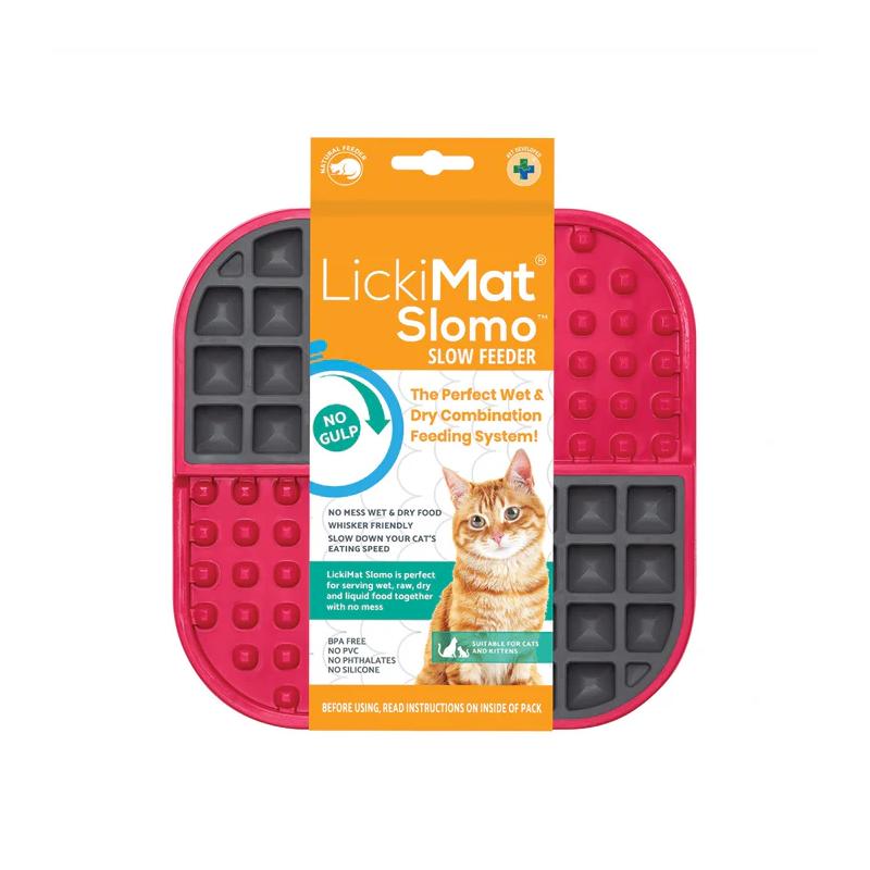 Lickimat Cat Feeder Slomo Red